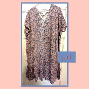 New With Tags J. Jill Floral Dress Size 3C